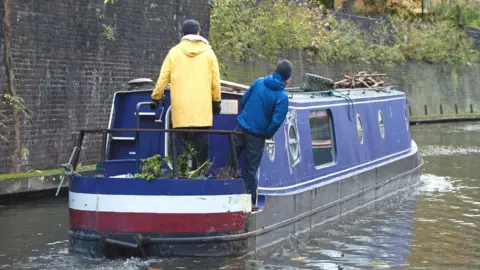 Getty Images Canal boat in London