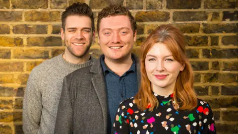 PA James Cooper, Jamie Morton and Alice Levine