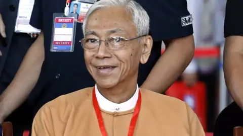 EPA Myanmar President U Htin Kyaw