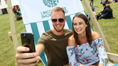 Visitors at the Lincolnshire Show