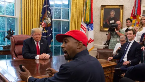 Getty Images Trump and Kanye