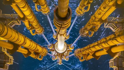 Getty Images North Sea drilling rig