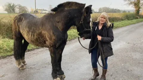 Sarah Hills with horse Robbie