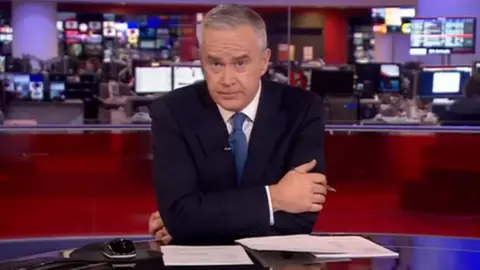 BBC Huw Edwards on the News at Ten