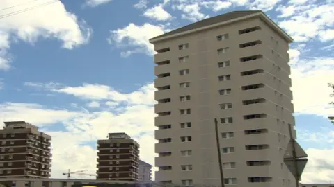 BBC New Lodge tower blocks