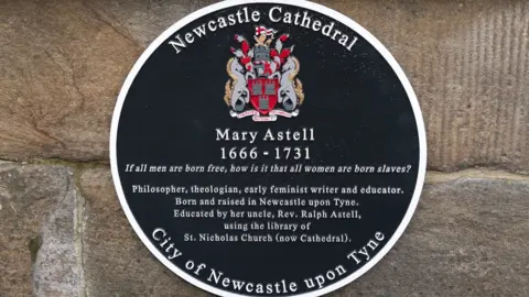 Simon Veit-Wilson/Northumbria University The Mary Astell plaque