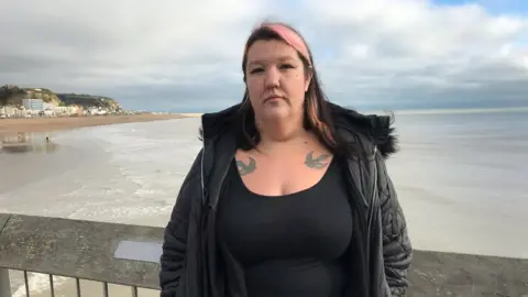 Siobhan Reilly on a pier