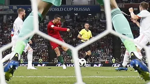 AFP/Getty ronaldo scores second goal