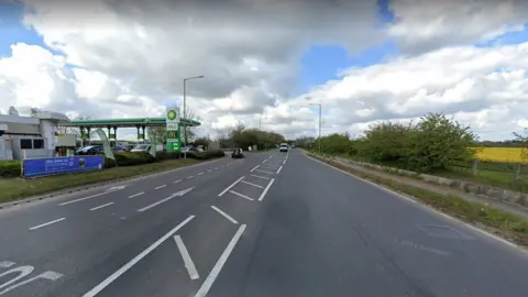 The BP station on the A505 at Whittlesford