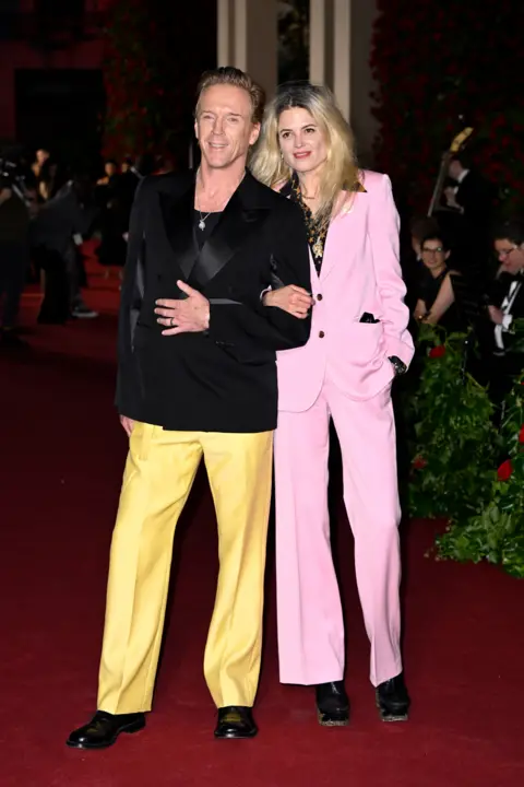 Getty Images Damian Lewis and Alison Mosshart attend Vogue World: London 2023 at Theatre Royal Drury Lane on September 14, 2023 in London, England.