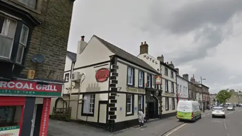 Google Maps Karen Bradley grew up over her parents' pub, the Queens Head Hotel, in Buxton