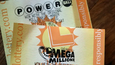 Getty Images Mega Millions lottery ticket