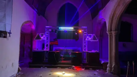 Essex Police All Saints' Church, East Horndon, near Brentwood after rave