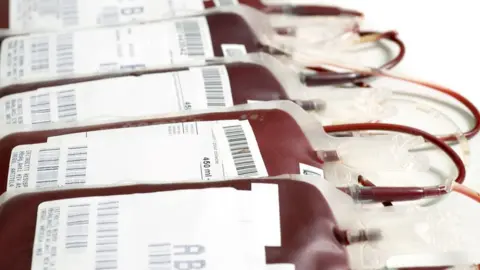Getty Images Blood bags