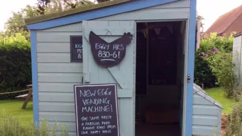 Annabel Barber Egg shed.