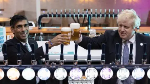 PA Media Rishi Sunak and Boris Johnson