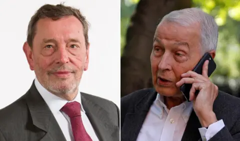 Labour Party, Reuters Lord Blunkett and Frank Field, right