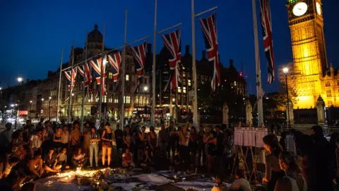 Getty Images Vigil in Westminster