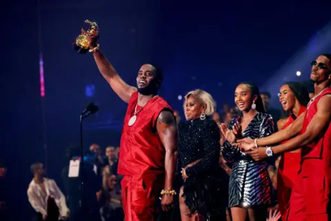 Getty Images Diddy with his MTV Award