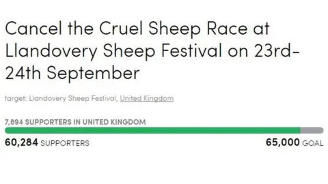Care2Petitions Petition against sheep racing