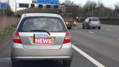 BCH Road Policing Unit Car stopped en route to Watford