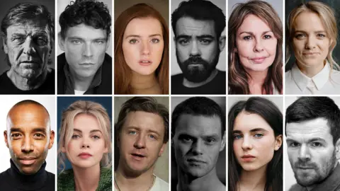 BBC This City Is Ours cast. Top row L-R: Sean Bean (Image: Andy Gotts); James Nelson-Joyce; Hannah Onslow; Jack McMullen; Julie Graham; Laura Aikman (Image: Harry Livingstone). Bottom row L-R: Kevin Harvey; Saoirse-Monica Jackson; Mike Noble; Bobby Schofield; Darci Shaw; Stephen Walters