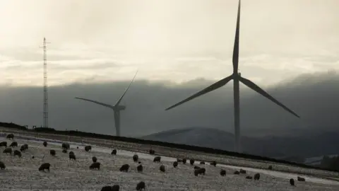BBC wind turbines in Scottish Borders