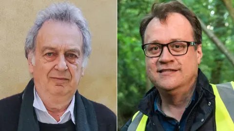 Getty Images/BBC Stephen Frears and Russell T Davies