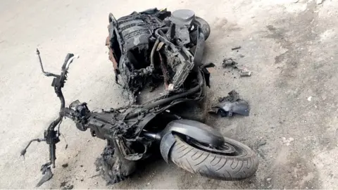 Krishna Jaiswal Krishna Jaiswal burnt out scooter