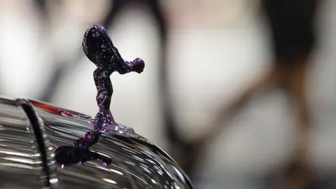 Getty Images Rolls Royce hood ornament