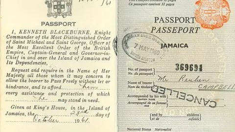 Reuben Campbell Mr Campbell's passport