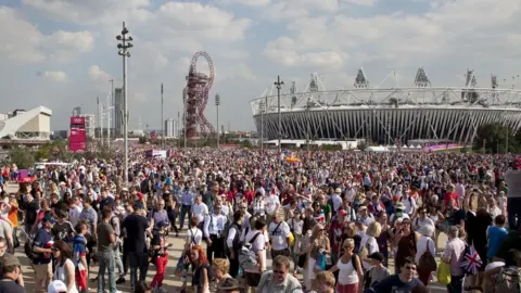 Mike Kemp The Olympic park in 2012