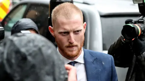 Getty Images Ben Stokes arriving at court