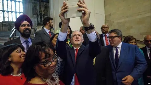 AFP Jeremy Corbyn, Tom Watson and other Labour MPs in Parliament