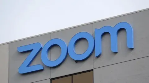 Getty Images Zoom logo displayed on San Jose, California headquarters