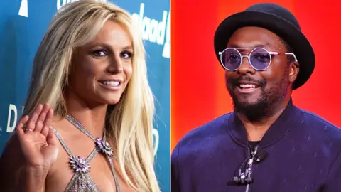 Getty Images Britney Spears and Will I Am