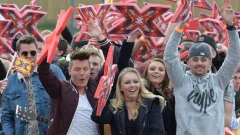 Getty Images X Factor crowds at auditio day