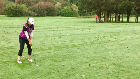 Lowri Roberts Lowri Roberts golfing