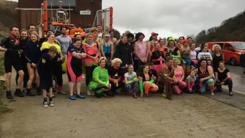 William Traves Annual Boxing Day dip in Flamborough