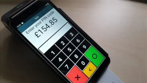 RNIB Image of a touchscreen chip and pin machine