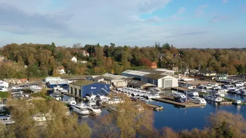 Christie & Co An aerial picture of Broom Boats