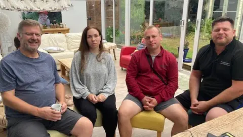 BBC Peter Cox, Maria, Vadym and Ted Hunter