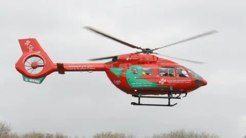 Wales Air Ambulance The new Wales Air Ambulance helicopter