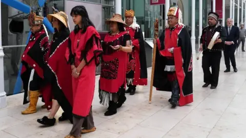 PA Media Delegation walks though national museum of Scotland
