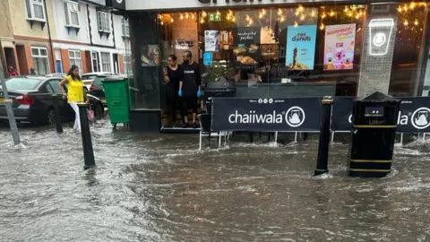 Flooding in Leicester