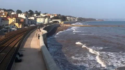 BBC Dawlish railway track