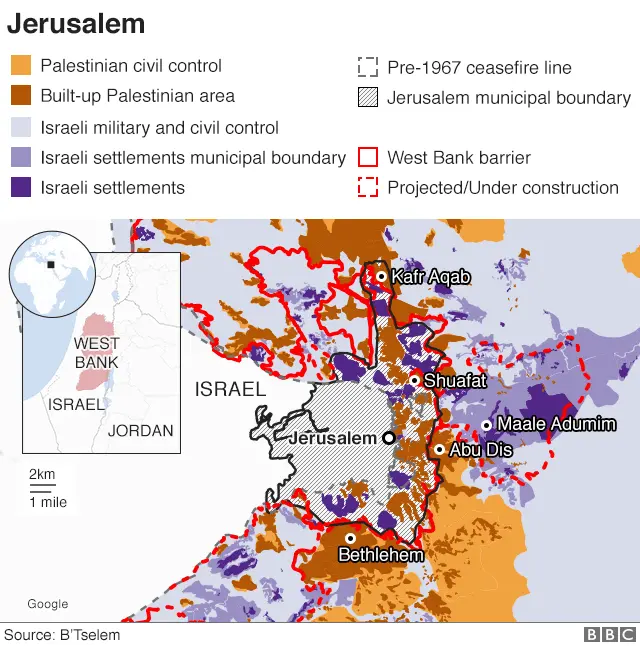 Map of Jerusalem