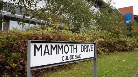 University of Wolverhampton Science Park A street sign showing the name Mammoth Drive