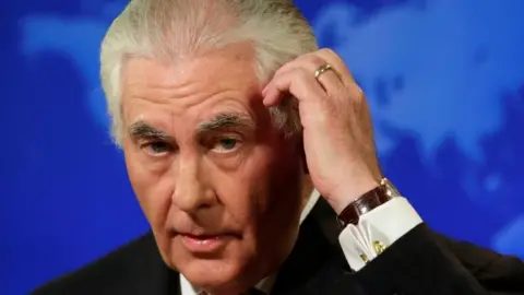 Reuters US Secretary of State Rex Tillerson addresses reporters on Afghanistan, 22 August 2017