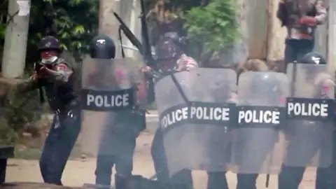 Myanmar police